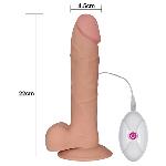 Реалістичний вібратор - The Ultra Soft Dude Vibrating 9" - мініатюра 5