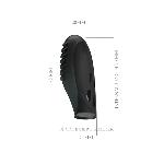 Насадка на палець - Pretty Love Gilo Finger Vibrator Black - мініатюра 4