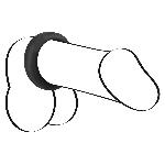 Ерекційне кільце - Black Velvets Cock Ring, 3.8 см - мініатюра 2