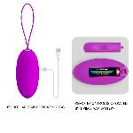 Віброяйце - Pretty Love Jacqueline Vibrating Egg Purple - мініатюра 4