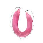 Двосторонній фалоімітатор - Double Dolphin Pink - мініатюра 3
