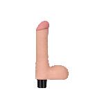 Реалістичний вібратор - Real Softee Vibrator With Balls 8" - мініатюра 2