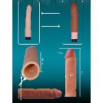 Насадка на член - Pleasure X-Tender Penis Sleeve Add 1" Flesh - мініатюра 3