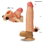 Вібронасадка на член - Revolutionary Silicone Nature Extender Add 1.5" Flesh - мініатюра 3