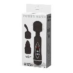 Вібратор зі змінними насадками - Power Wand Massage Kit Black - мініатюра 2