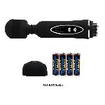 Вібратор зі змінними насадками - Power Wand Massage Kit Black - мініатюра 9