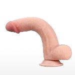 Фалоімітатор - Sliding-Skin Dual Layer Dong 9" Flesh - мініатюра 3
