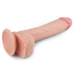 Фалоімітатор - Dual-Layered Silicone Cock 8.5" Flesh - мініатюра 2