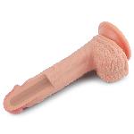 Фалоімітатор - Dual-Layered Silicone Cock 8.5" Flesh - мініатюра 8