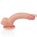 Фалоімітатор - Dual-Layered Silicone Cock 8.5" Flesh - мініатюра 9