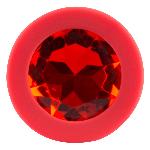 Анальна пробка  - Colorful Joy Jewel Red Plug Small - мініатюра 6