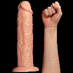 Фалоімітатор - King-Sized Realistic Long Dildo 11" Flesh - мініатюра 3