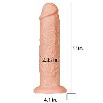 Фалоімітатор - King-Sized Realistic Long Dildo 11" Flesh - мініатюра 8