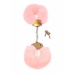 Наручники - Fetish Boss Series Furry Cuffs Light Pink - мініатюра 3