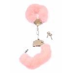 Наручники - Fetish Boss Series Furry Cuffs Light Pink - мініатюра 5