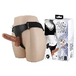 Страпон - Ultra Vibrating Realdeal Penis Strap On 6.2" - мініатюра 1