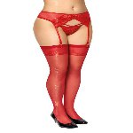 Панчохи - Stockings 5511, red - мініатюра 1