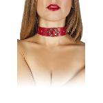 Нашийник Leather Restraints Collar Red - мініатюра 3