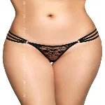 Жіночі стрінги - G-String 2498, black M/L - мініатюра 1