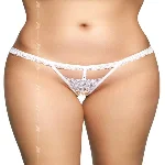 Жіночі стрінги - G-String 2500, white M/L - мініатюра 1