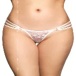 Жіночі стрінги - G-String 2498, white M/L - мініатюра 1