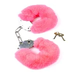 Наручники - Fetish Boss Series Furry Cuffs Pink - мініатюра 1