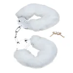 Наручники - Fetish Boss Series Furry Cuffs White - мініатюра 1
