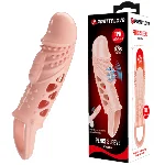 Насадка на член - Pretty Love Cecelia Vibrating Penis Sleeve Flesh - мініатюра 1