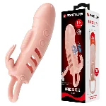 Насадка на член - Pretty Love Sloane Vibrating Penis Sleeve Flesh - мініатюра 1