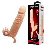 Насадка на член - Pretty Love Connor Vibrating Penis Sleeve Flesh - мініатюра 1