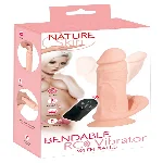 Вібратор - Nature Skin Bendable RC Vibrator with Balls - мініатюра 1
