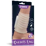 Насадка на член - Vibrating Spiral Knights Ring White - мініатюра 1