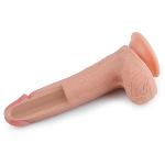 Фалоімітатор - Dual-Layered Silicone Cock 8" Flesh #2 - мініатюра 2