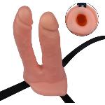 Порожнистий страпон - Unisex Hollow Double Penetration 6" - мініатюра 4