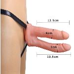 Порожнистий страпон - Unisex Hollow Double Penetration 6" - мініатюра 5