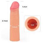 Насадка на член - Revolutionary Silicone Nature Extender Add 2" Flesh - мініатюра 2