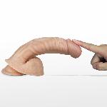 Вібратор - Real Extreme Vibrating Dildo 8.5" - мініатюра 4