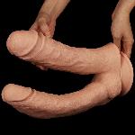 Подвійний фалоімітатор - King-Sized Realistic Mega Double Dildo 12" - мініатюра 3