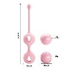 Вагінальні кульки - Pretty Love Kegel Tighten Up I Light Pink - мініатюра 6