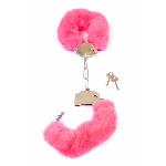 Наручники - Fetish Boss Series Furry Cuffs Pink - мініатюра 2