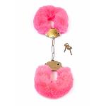 Наручники - Fetish Boss Series Furry Cuffs Pink - мініатюра 6