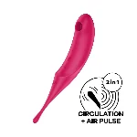 Вакуумний кліторальний стимулятор - Satisfyer Twirling Pro Red - мініатюра 1
