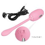 Віброяйце - Pretty Love Doreen Electric Shock Egg Light Pink (App) - мініатюра 7