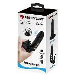 Насадка на палець - Pretty Love Corbin Finger Vibrator Black - мініатюра 9