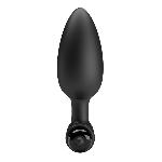 Анальна пробка - Pretty Love Vibra Butt Plug II Black - мініатюра 4