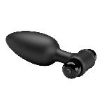 Анальна пробка - Pretty Love Vibra Butt Plug II Black - мініатюра 5
