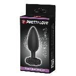 Анальна пробка - Pretty Love Vibra Butt Plug II Black - мініатюра 10