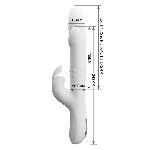 Вібратор - Pretty Love Reese Vibrator White - мініатюра 7