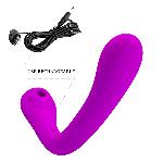 Вібратор - Pretty Love Alex Clitoral Sucking Vibrator Purple - мініатюра 7