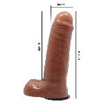 Страпон - Ultra Vibrating Realdeal Penis Strap On 6.2" - мініатюра 2